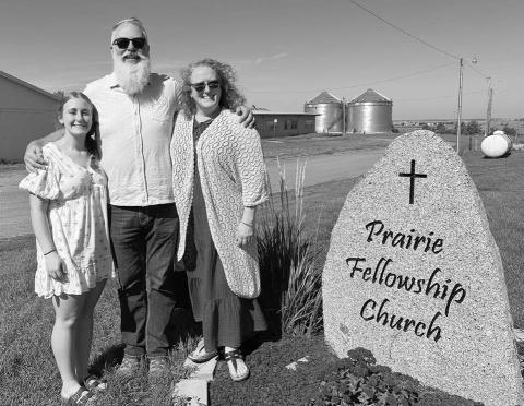 Prairie Fellowship Church in Isabel is led by Pastors Dave and Stephanie Johnston, pictured with their daughter Emma. Photo by Ann Arnold