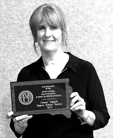 Connie Alspach honored as SD Outstanding School Business Manager