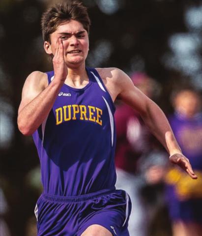 Dupree’s Jessup Pederson has been competing in the spring races this season.