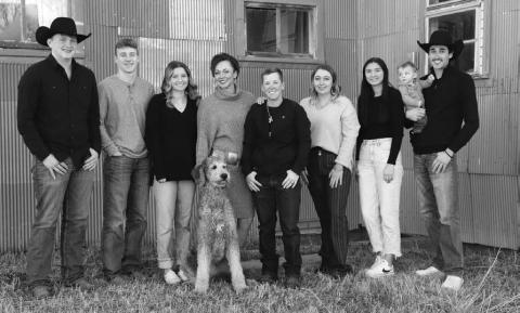 The Family: Braylen Hansen, Gracen Hansen and Carlie Lawrence, Lyndsey and Frankie Ducheneaux, Kayden Kursave, and Lexy, Hayes and Trenton Hansen