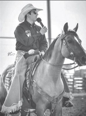 Local rodeo announcer Shaun Maher was recently certified by the Professional Rodeo Cowboys Association (PRCA) indicating he’s qualified to announce any rodeo event sanctioned by the governing body, including the National Finals Rodeo. Photo by Chuck Miner