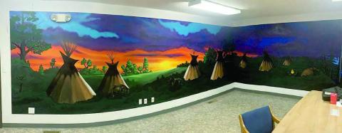 Eagle Butte artist overhauls CRST Wellness Center walls