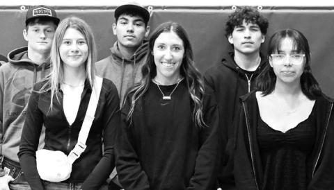 2025 Homecoming candidates at Dupree High School are (back row, l-r) Fletcher Birkeland, Braxton Schad and Dayson Kennedy; (front row, l-r) Macey McKenzie, Minda Woodward and Amerah Smith. A coronation ceremony is slated Tuesday, Sept. 30, at 2:15 p.m. The school has a full schedule of events planned for Homecoming Week Sept. 29-Oct. 3 with this year’s theme “DHS Homecoming - Expect Oscar Worthy Performances.” Photo by Patty Peacock