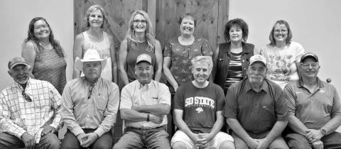 The TLHS Class of 1985 held a 40-year reunion during the Days of 1910 Celebration. Pictured are (front, l-r) Toby Keller, Mitch Enright, Chuck Maher, Arlen Scott, Roger Hieb, Gary Keller; back: Cindy Ducheneaux Dunn, Carletta Schweitzer Aberle, Colleen (Sunny) Biegler Wheeler, Bonita Long Richter, Renee Krumm Scherer, and Diane Schweitzer Goldade.