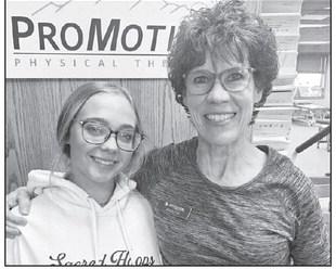 Dupree senior Jessa Hunt spent the day shadowing physical therapist Joleen Wilson at the Black Hills ProMotion Physical Therapy clinic.