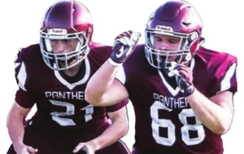 Juniors Caleb Quinn (21) and Sawyer Holzer (68)