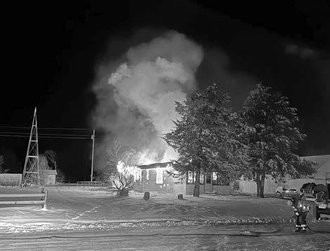 The Timber Lake Volunteer Fire Department responded