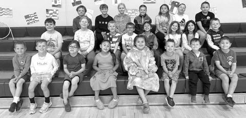 FRONT (l-r): Ryder Schrempp, Canyon Quaschnick, Eddie Vogel, Ma’Laya Brown Otter, Alaia Edwards, Jaxtyn Gray, Denim Garreaux, Katai Bartlett; 2NDROW: Paxton Schweitzer, Doly Goldade, Andrew Zeug, Maverick Linderman, Landyn Longbrake, Rowan Maher, Blake Booth, Trevor Aberle; 3RD ROW: Ben Mareska, CeCe Muller, Kendyl Gill, Raelyn Quaschnick, Josie Fiddler, Lola Yellow Horse, Mine’ Baker.