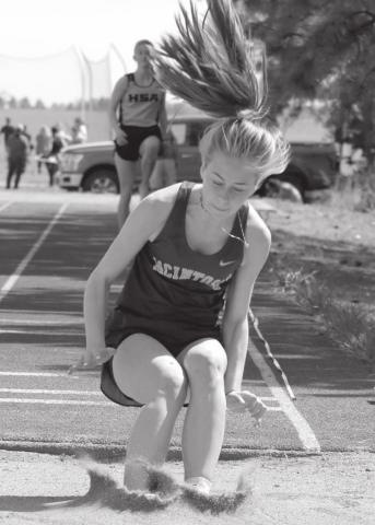 McIntosh sophomore Ava Hansen placed third in long jump at ... Photo by Jon Flatland