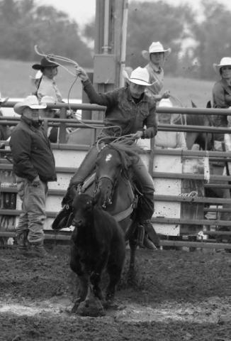 Jacque Peterson of Isabel won the South Dakota Rodeo Association’s yearend women’s breakaway roping championship and also won the average at the SDRA Finals Rodeo held recenlty in Huron. Topic file photo by Jon Flatland