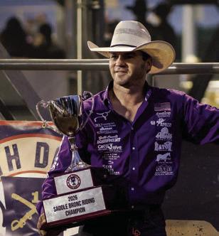 Eagle Butte cowboy Shorty Garrett captured top honors at the North Dakota Roughrider Cup Rodeo held September 28-30 in Mandan. Garrett scored an 89.5 point ride on Blessed Assurance from J Bar J to collect first place and top prize money of $8049. Photo courtesy of PRCA