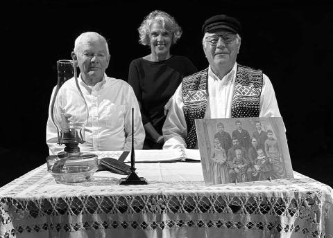 “The Stavig Letters” readers theater, performed by (l-r) Curtis Dahl, Jane Rasmussen and John Rasmussen, will be presented at the Timber Lake Museum on Sunday, February 2. The program is free and will be precended by a potluck dinner at noon MT.