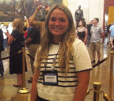 Katelyn Biegler selected to represent Moreau-Grand at D.C. youth leaders tour