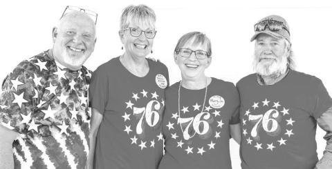 Gary Linn, Carmen Anderson, Mary Jo Bakeberg and Lonnie Anderson of the Class of 1976