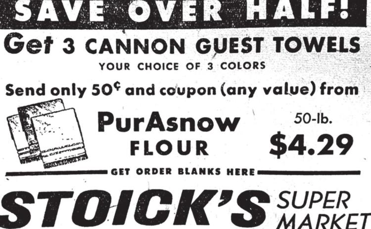 Ad from Timber Lake Topic, June 26, 1952