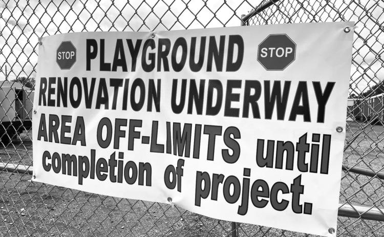 Playground project ahead of schedule