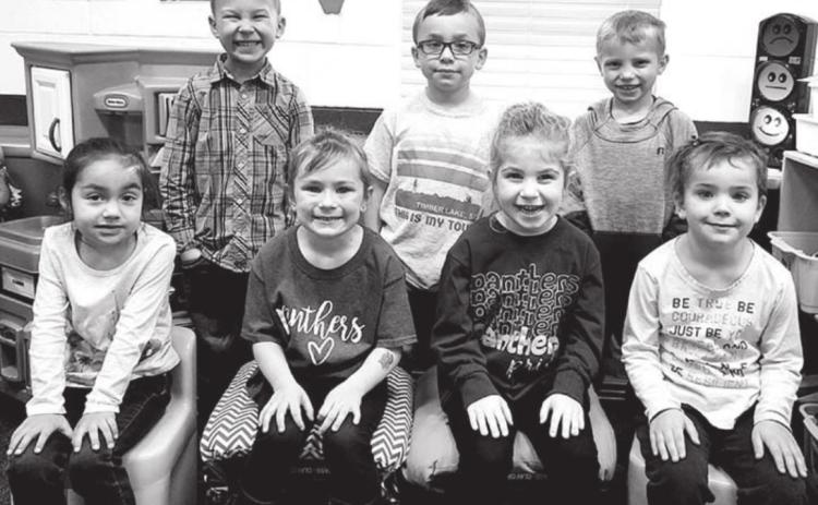 FRONT (L-R): Jorja Cavanaugh, Clara Nilson, Rose Maher, Cassidy Winterberg; BACK: Brock Locken, Zephaniah Jewett, Barrett Hermes. NOT PICTURED: Sophia Ley.