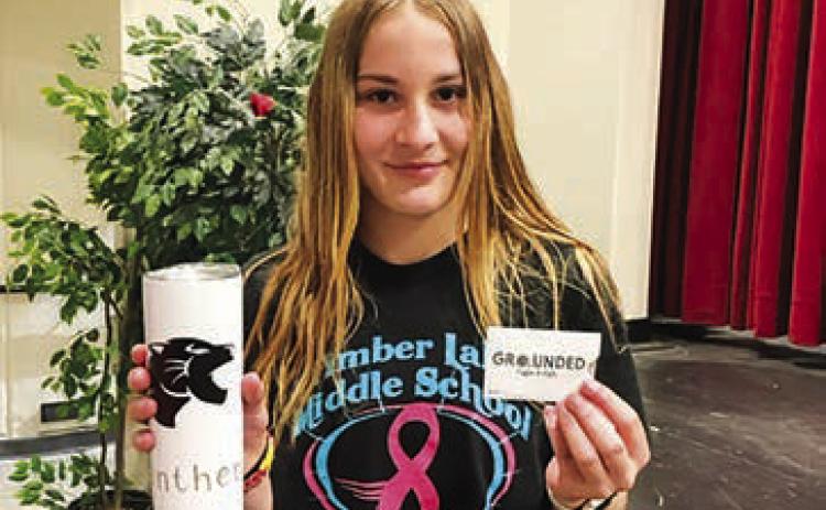 Jaycie Lemburg won the prize for collecting the most donations.