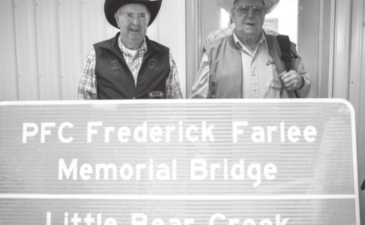 Clint and Keith Farlee, brothers of PFC Frederick (Rick) Farlee