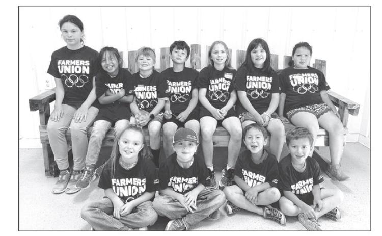 FRONT ROW L-R: Zoey S., Ryder S., Landyn L., Logan L.; BACK: Jewel W., Justice W., Kip L., Grant M., Kinleigh B., Delanie M., Brooklyn L.