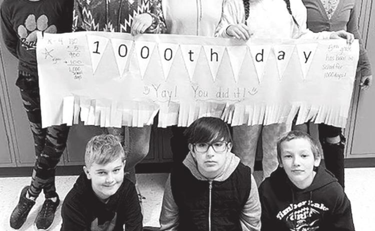 5th Grade. FRONT (L-R): Owen Schweitzer, Dayson Schumacher, Braxton Farlee; BACK: Evelyn Gill, Katie Martin, Brayzin Pay Pay, Selena Longbrake, Sequoia Taken Alive. NOT PICTURED: Tristan Swift.