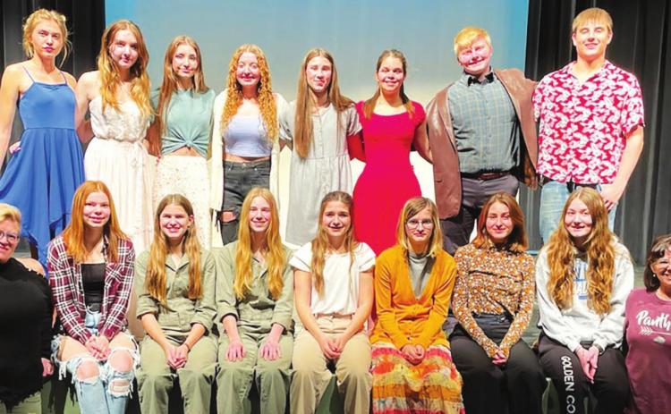The cast and crew of “Property Rites” will compete at the State One-Act Play Festival in Rapid City Feb. 3-5