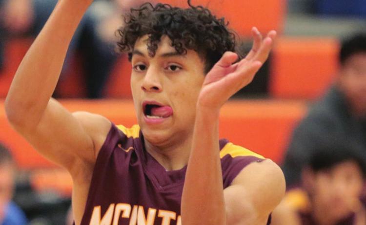 McIntosh guard Alex Archambault scored 10 points versus the Harding Co. Ranchers.