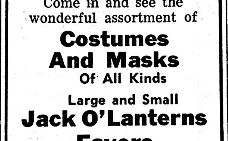 Ad from Timber Lake Topic October 4, 1962