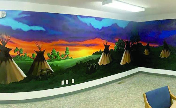 Eagle Butte artist overhauls CRST Wellness Center walls