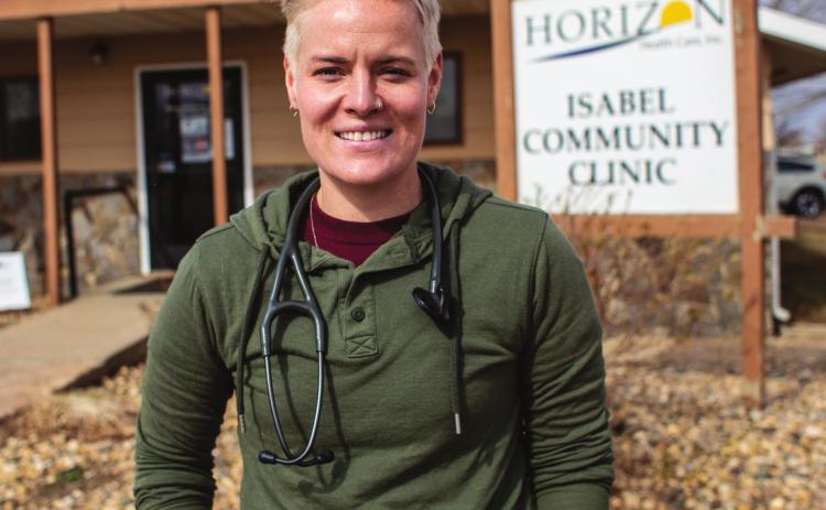 Alex Bachman-Williams is a PA working at Horizon Health clinics in the area. Photo by Timber Lake Topic