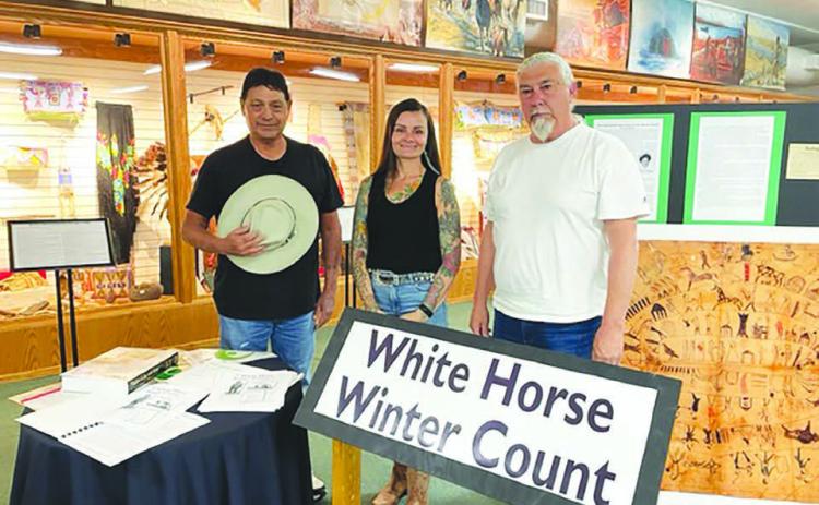 Left Handed Bear descendants visit Timber Lake Museum