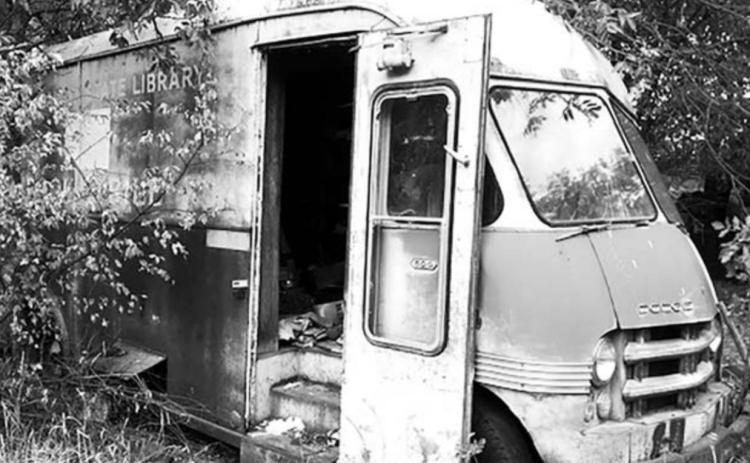 The old South Dakota State Library Bookmobile that delivered books to schools in Dewey, Corson and Ziebach counties 50-60 years ago, had been sitting on a vacant lot in Isabel until it was moved to Timber Lake. It’s parked behind the Tribute to Rodeo sculpture and the Blacksmith Shop.