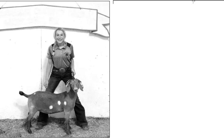 Talley Locken and her goats earned champion and reserve champion honors at the Corson County Fair.