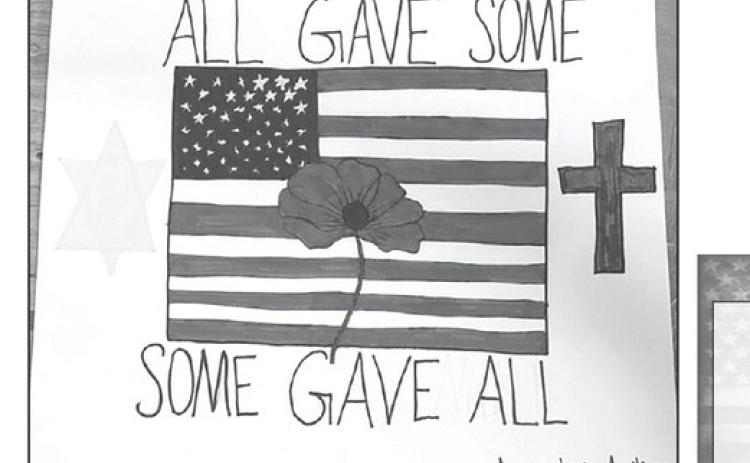 Ruby Maher, an eighth grader at Timber Lake Middle School, submitted this second place entry in the Poppy Poster Contest sponsored by the Timber Lake and Isabel American Legion Auxiliary.