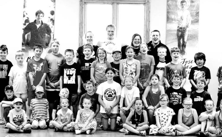 The elementary students at Duc in Altum, a week-long faith experience held at St. Joseph Center. Photo by Becky Maciejewski