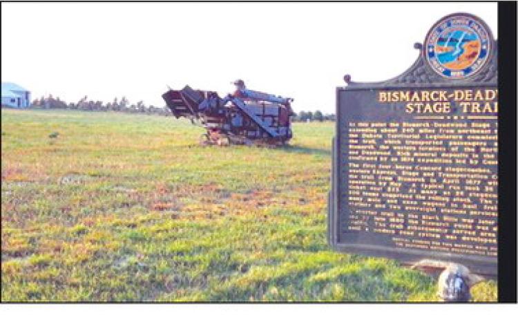 The Coal Springs Threshing Show grounds are on the Bismarck-Deadwood Stagecoach Trail along SD Highway 73, just two miles from Meadow corner. Photo by Roger Lawien
