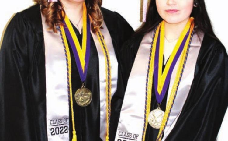 Dupree Valedictorian Erin Lemke and Salutatorian Taylor Sierra.