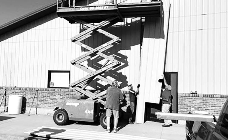 Construction zone All of Timber Lake is a construction zone this summer as crews work to make repairs from the multi-million-dollar hail storm of July 5, 2022. Here the Three Seasons Tent Rental &amp; Construction crew replace siding on the west side of the Timber Lake Museum. Other projects throughout town have kept local contractors and several from out-of-town busy.