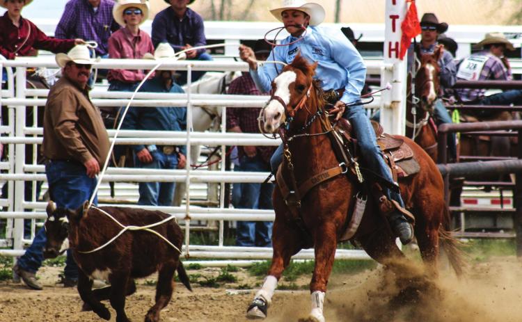 Treg Thorstenson of Dupree was the all-around winner at the Faith HS rodeo.