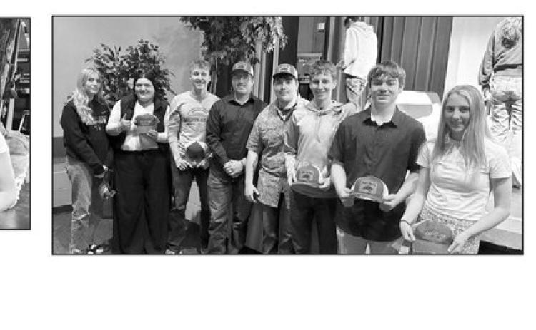 This year’s TLHS Outstanding Panther Pals who consistently go above and beyond to make a positive impact for the elementary students: (l-r) Miley Murray, Anna Kraft, Gracen Hansen, Dan Peterson, Mason Arpan, Hudson Gill, Treyton Du Preez, and Sara Keller. NOT PICTURED: Gavin White, Hailey Roggow, and Treydon Beer.
