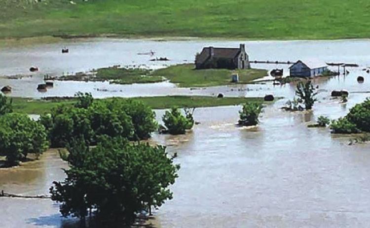 Holy Spirit Chapel (the Old Stone Church) north of Firesteel was surrounded by water after last week’s rain storm. Buck and Lori Ward, whose home is nearby, sustained flood damage. (See photo on back page) Photo by Blake and Kate Conner