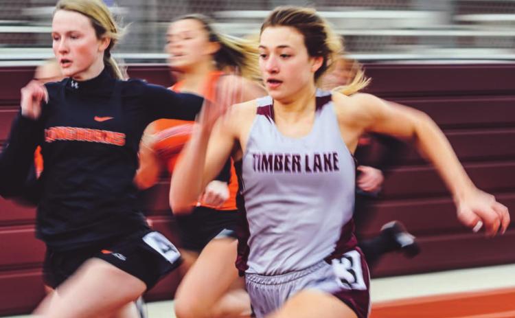 Junior Shay Kraft has been a blur on the track this season, including a May 4 meet at Eureka where she won the 100 and 200 meter races.