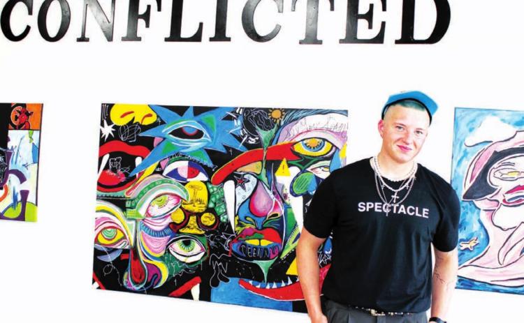 An exhibit of Maxwell Peacock’s art is on display at the Waterfront Gallery in Pierre.