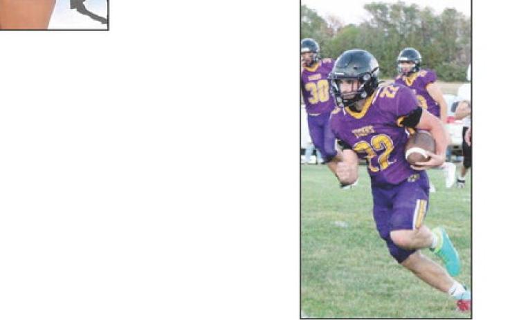 Dupree quarerback Roper Eaton runs for yardage during the Tigers win over Faith last Friday, Sept. 27. Topic photo by Patty Peacock