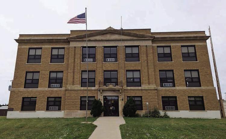 The Ziebach County Courthouse in Dupree is one of the locations that would be affected by a proposed merger of circuit courts in West River counties. Photo by Makenzie Huber