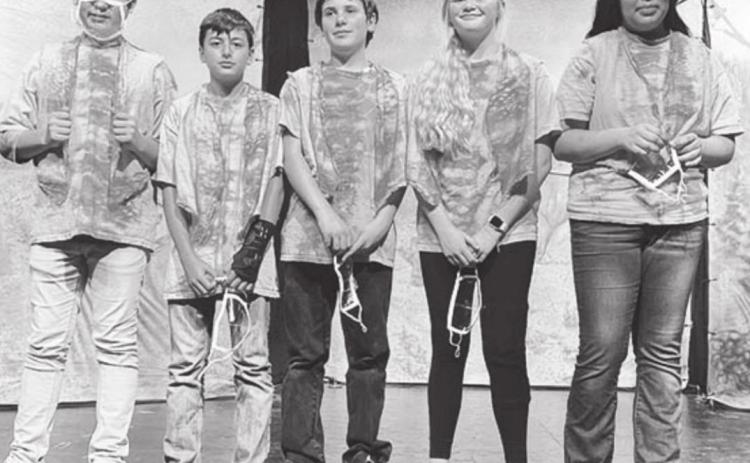 THE BADLANDS. L-R: Ace Ducheneaux, Ethan Ward, Adam Meier, Hailey Roggow, Alexis Salciedo.
