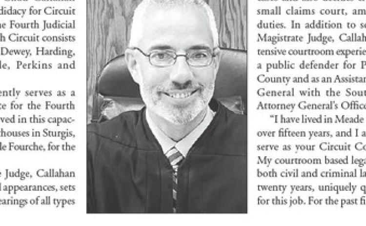 Callahan announces candidacy for Fourth Circuit Judge
