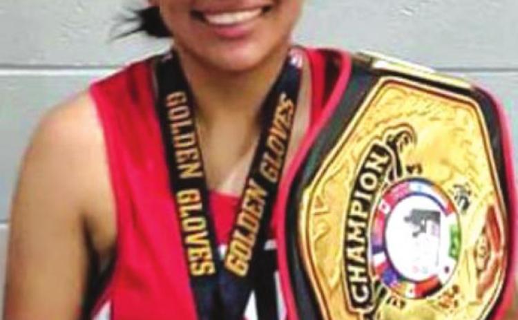 Angel Levering Photo courtesy of Hunkpapa Oyate Boxing Club