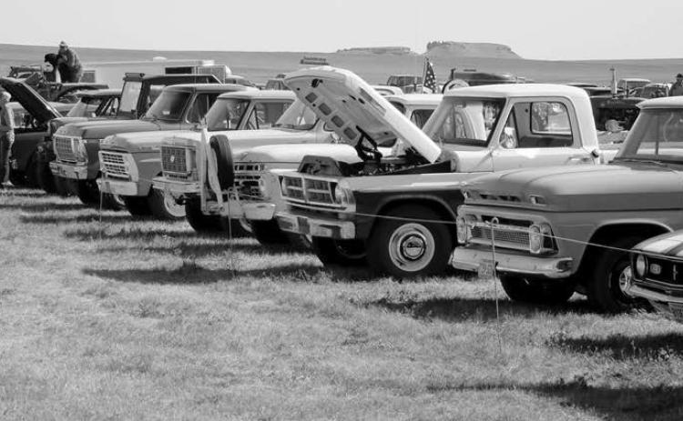 Among the king-sized collectibles on display at this year’s Coal Springs Threshing Bee and Antique Show was a line of vintage pickup-trucks and even a few automobiles. Hundreds turned out for the 26th annual event near Meadow last weekend.